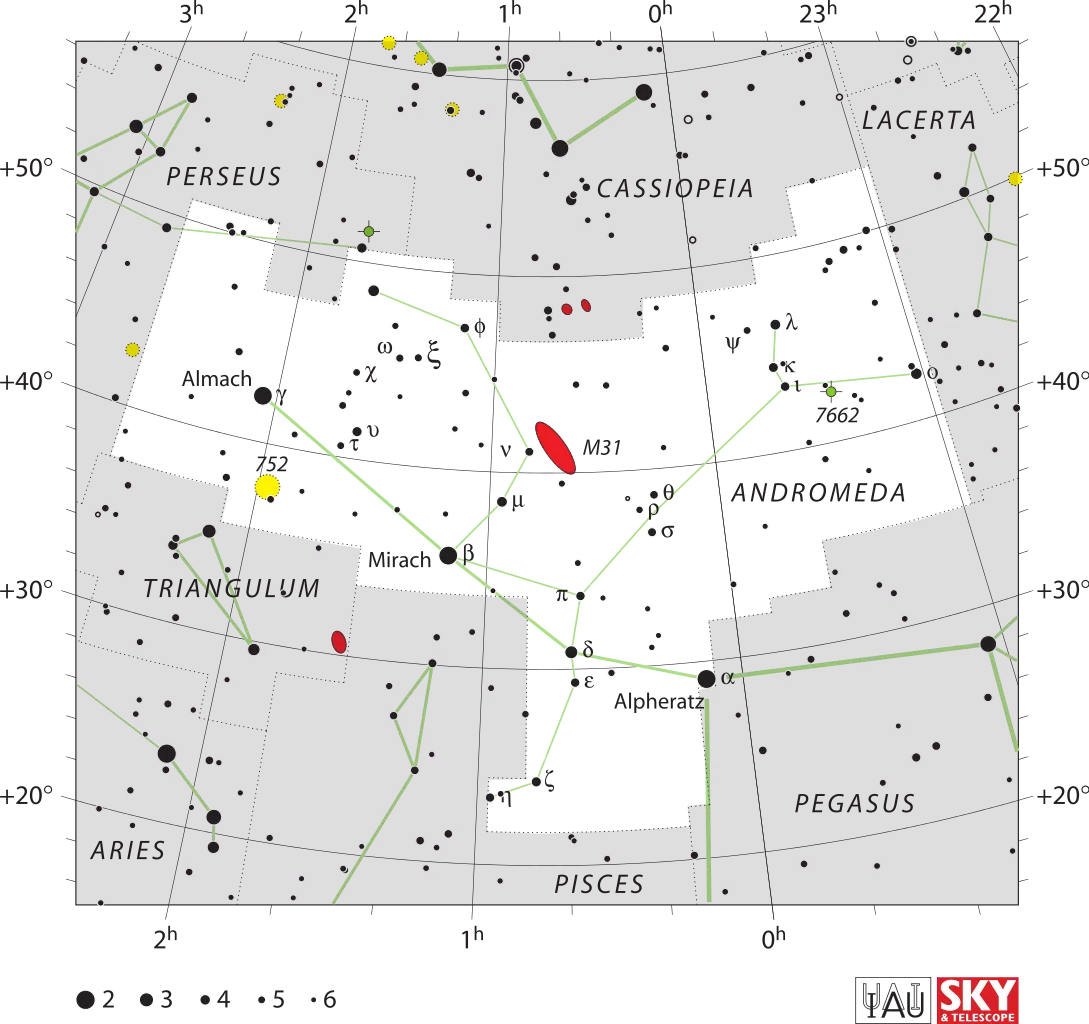 Constellation d'Andromède'