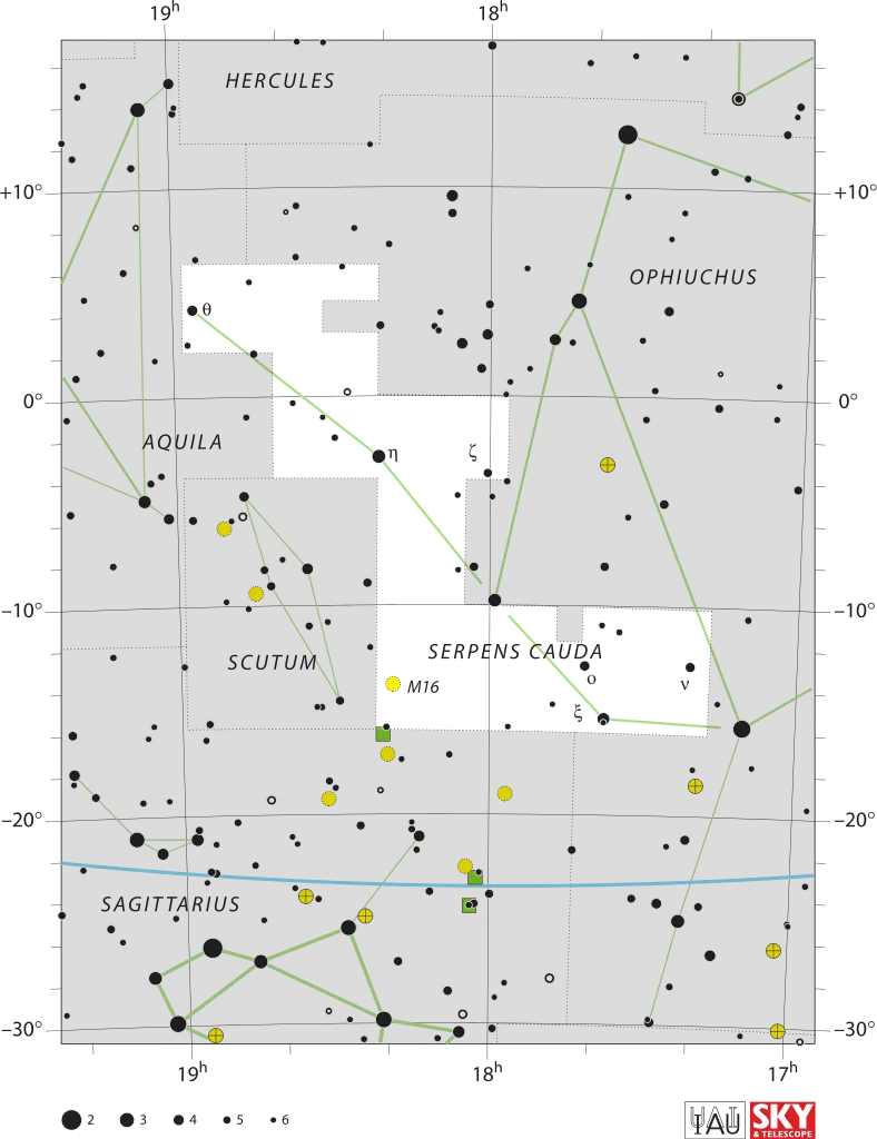 Constellation du Serpent (queue)